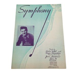 Vintage 1945 Symphony Johnny Desmond Tabet & Bernstein Sheet Music Book Chappell